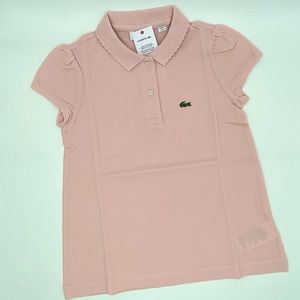 New - Lacoste Girls’ collared shirt (6Yr)